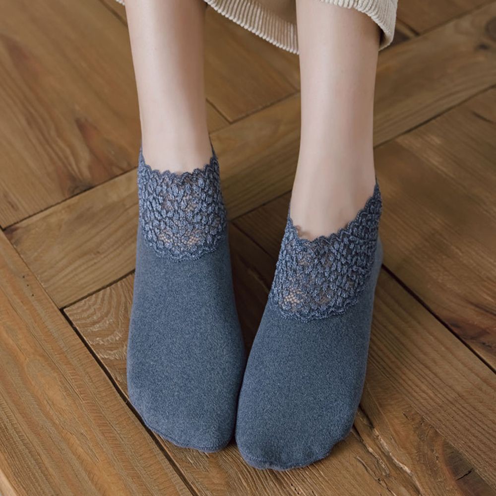 Vớ nhung phối ren dày dặn giữ ấm chống trượt MIHAN1