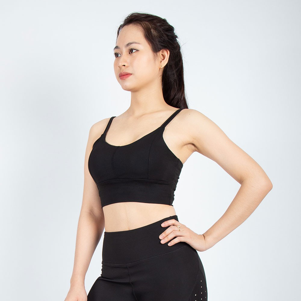 Áo bra thể thao 4 dây thun cotton mềm dịu mặc tập yoga, gym, chạy bộ có sẵn đệm mút chắc chắn No.02