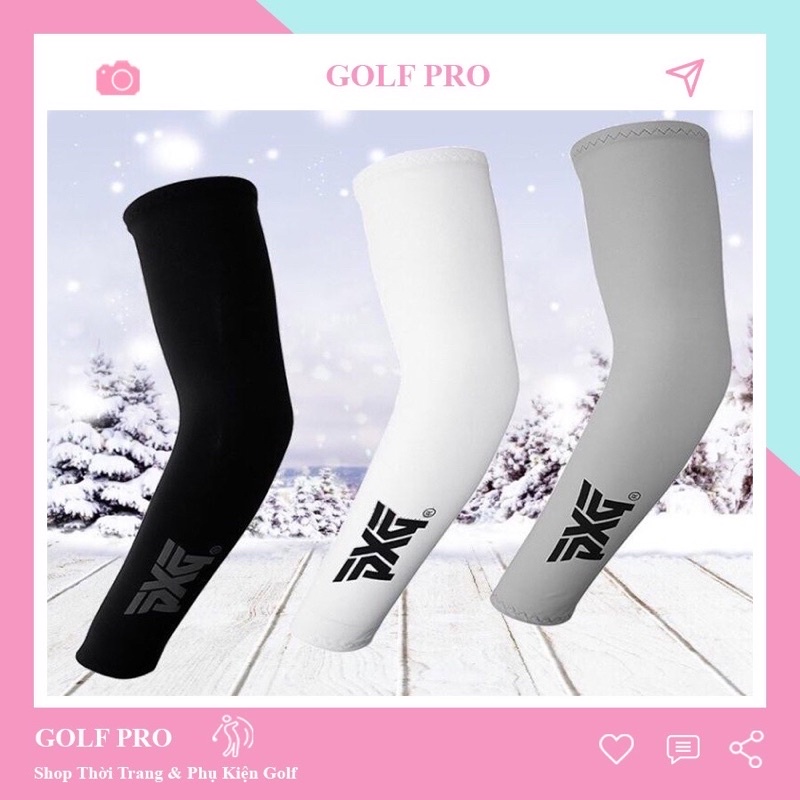 ( Có ảnh Thật )Xà cạp golf nam nữ chống nắng tia UV bao ống tay PXG thoáng khí thấm hút mồ hôi cao cấp XC002