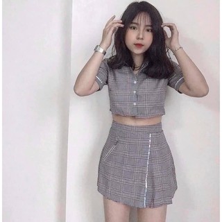 Set váy kẻ caro HOT HIT