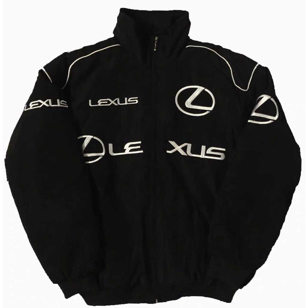 Áo Khoác Thể Thao Đệm Cotton Thêu Logo Lexus F1 Thời Trang Cho Nam Và Nữ