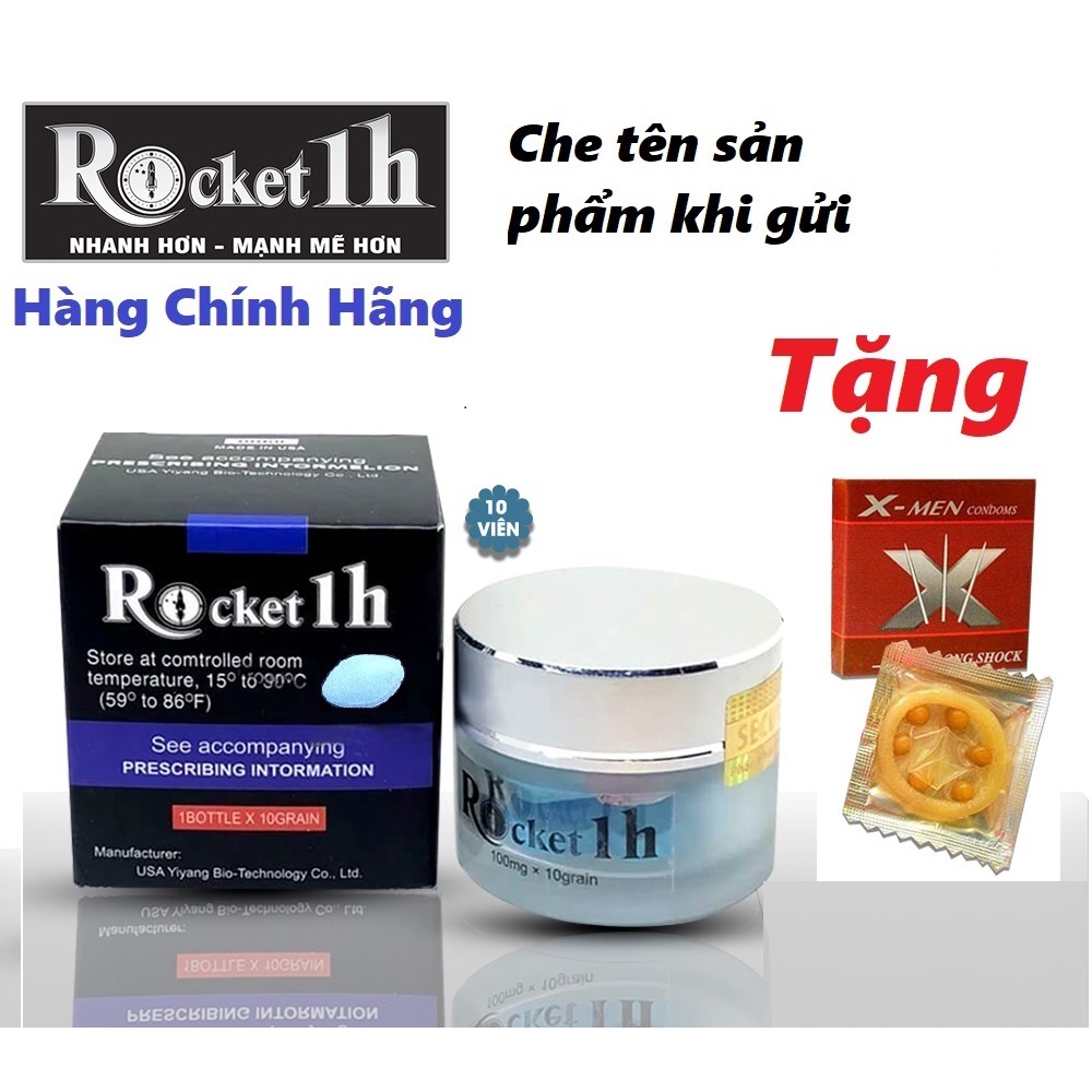 Rocket 1H Chính Hãng Mỹ, Loại Cực Mạnh, Tăng Cướng Sinh Lý, Kéo Dài Thời Gian QHe