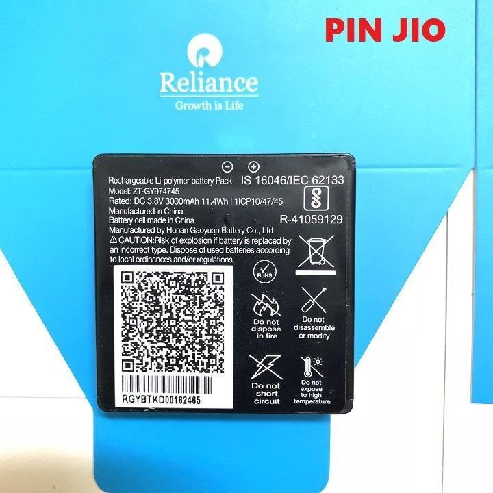 Pin ZIN Bộ phát wifi jio jmr 1040 pin chính hãng thay thế dùng bền bỉ không bị phồng và nóng