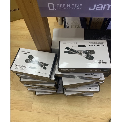 Mic Karaoke không dây Excelvan Z2 Pro,Amber Z1 có tích hợp vang số