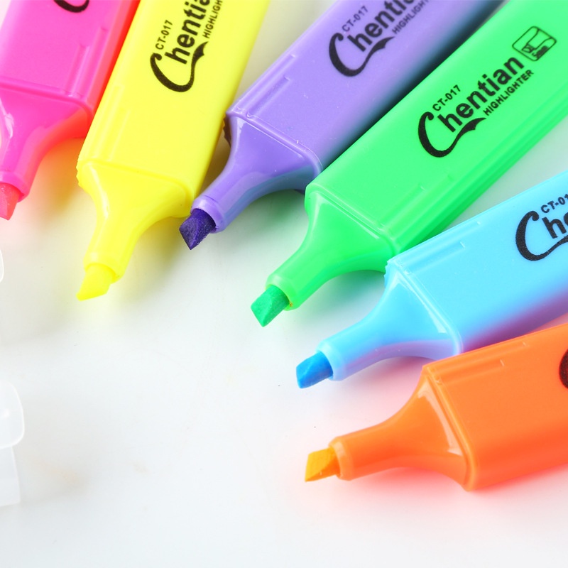 Bút 6 màu highlight pastel đánh dấu nhớ dòng cute nhiều màu marker LIZAMO HL16