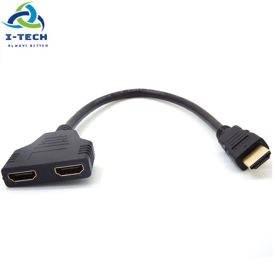 Dây Cáp Chia Cổng Hdmi 1080p 2 Trong 1