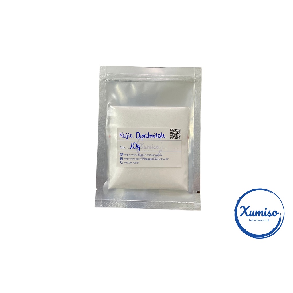 Kojic Dipalmitate Acid - chất làm trắng - nguyên liệu mỹ phẩm - Xumiso - 10G