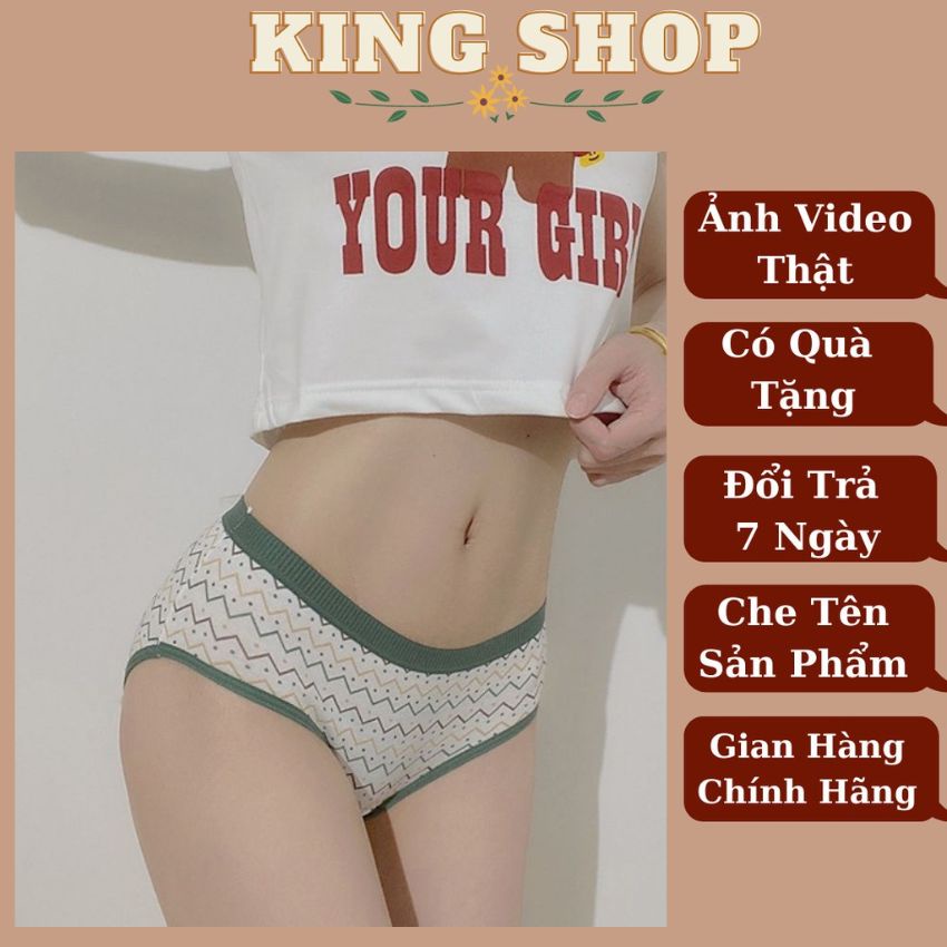 Quần lót nữ Cotton kháng khuẩn họa tiết sexy gợi cảm cực xinh L1760