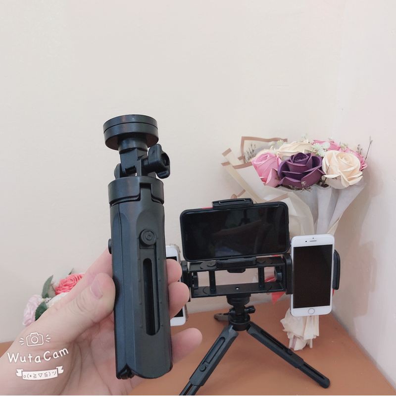 Gậy Tripod Live 3in1 kèm 3 kẹp điện thoại tiện dụng