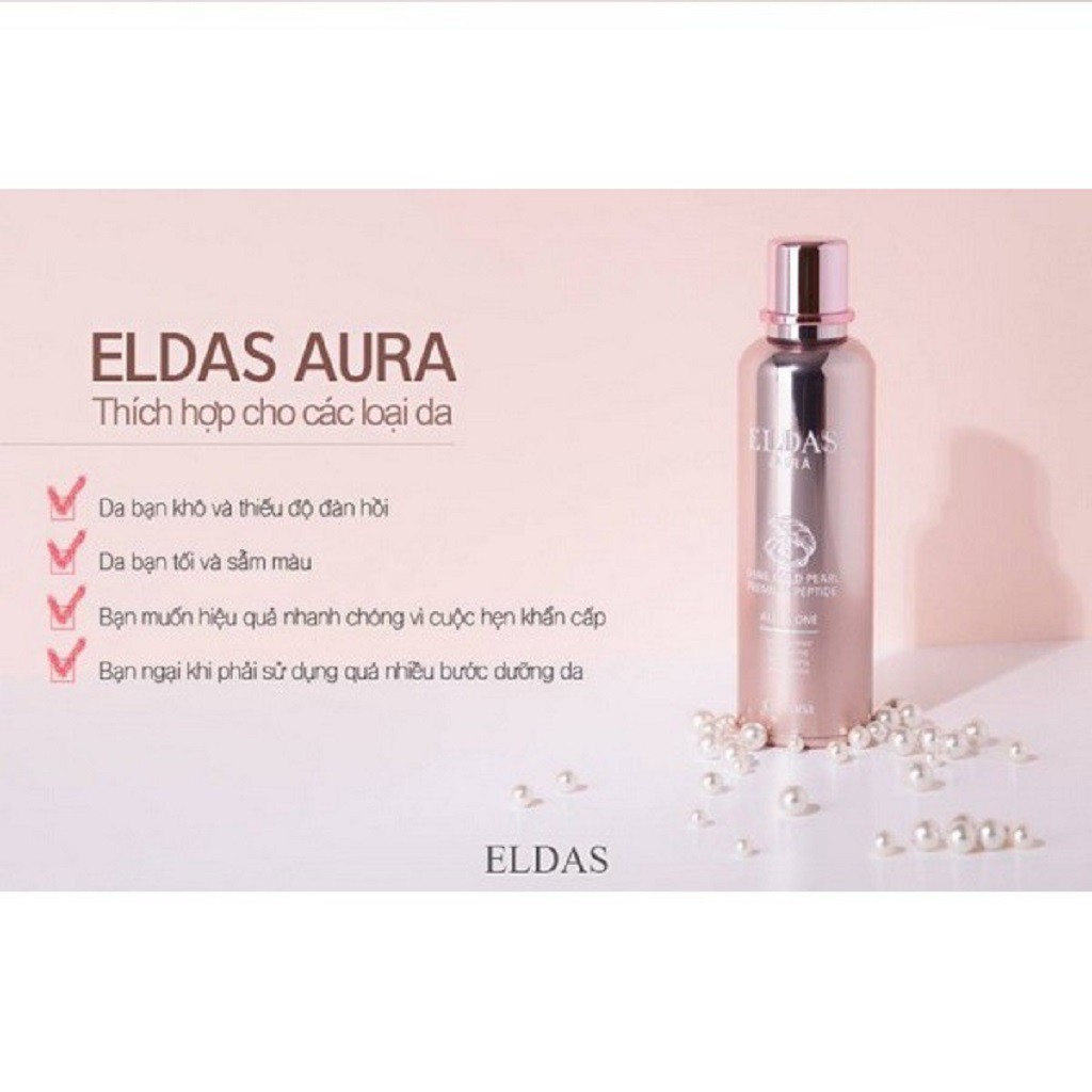 Tinh chất tế bào gốc Eldas Aura Shine Gold Pearl Premium 100ml