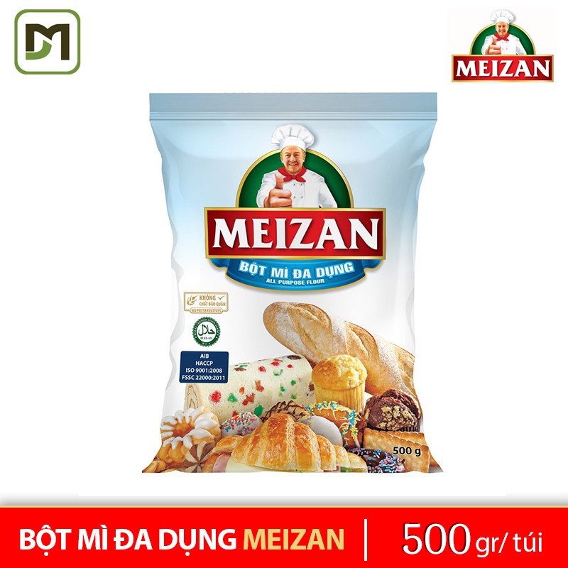 Bột mì đa dụng Meizan cao cấp gói 500gr - Hãng phân phối