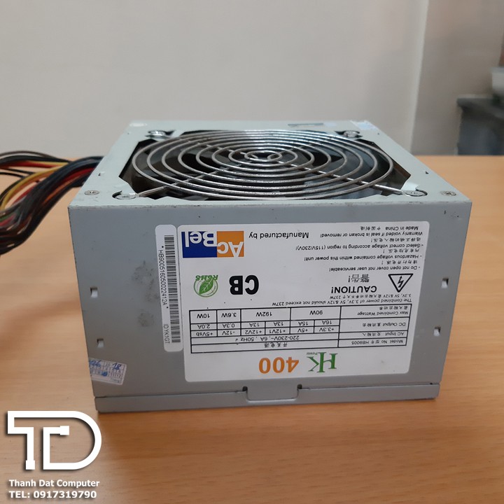 Nguồn công suất thực Acbel 400W cũ - PSU Acbel 400W công suất thực