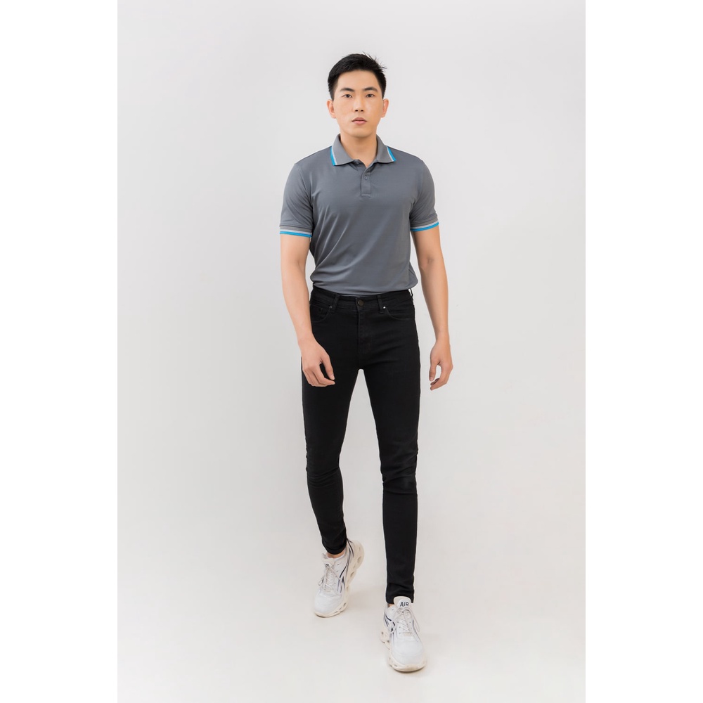 áo thun polo nam trơn chất vải cá sấu lacoste form rộng màu xám, áo phông có cổ unisex hàng hiệu chính hãng otherstyle