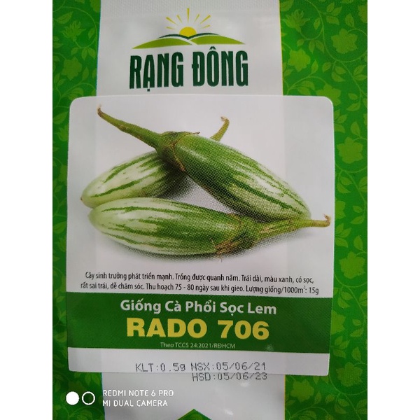 Hạt giống Cà phổi sọc lem 0.5gr
