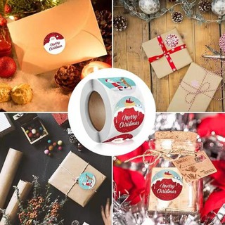 ^^^^) Hình Dán 4Cm Nhãn Dán Chúc Mừng Giáng Sinh #01