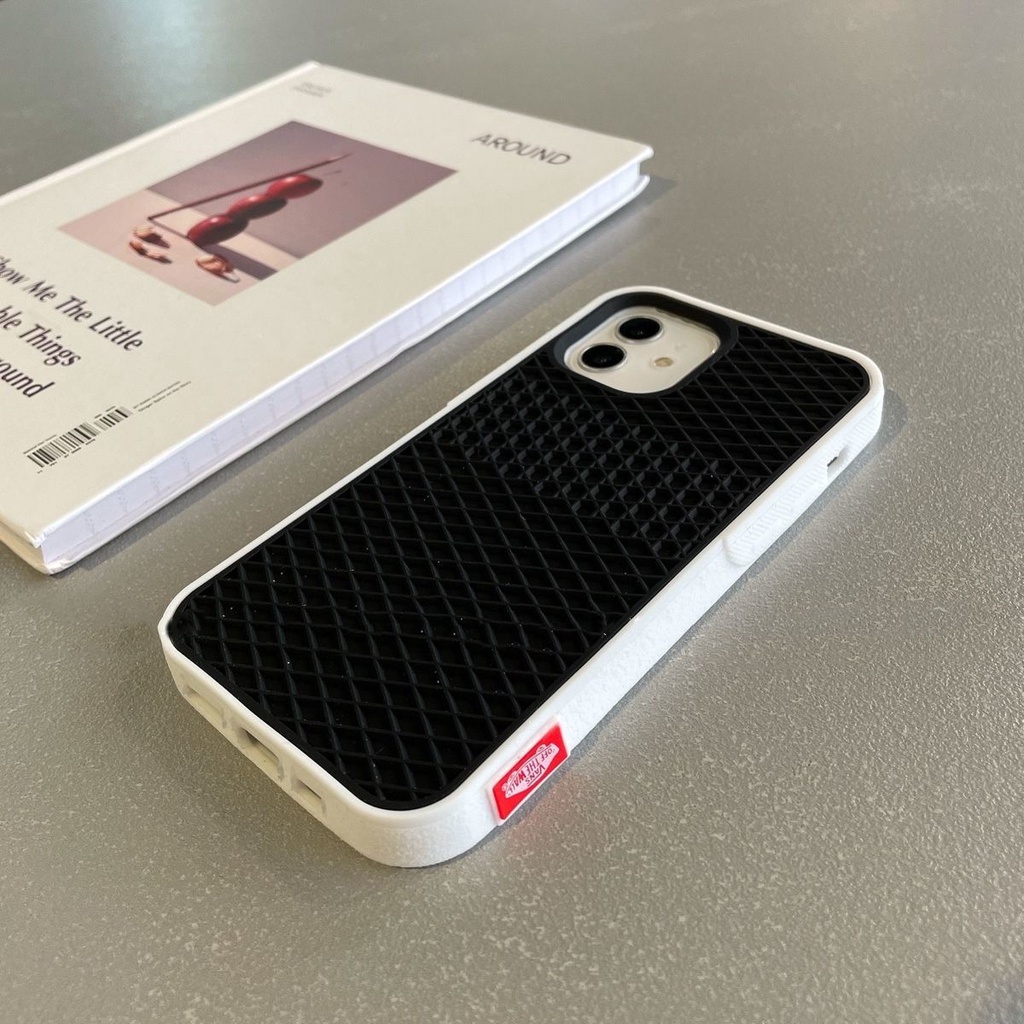 Ốp Điện Thoại Dẻo Họa Tiết Logo van-s Waffle Cho IPhone11 pro max iphone xs max 7 8 plus