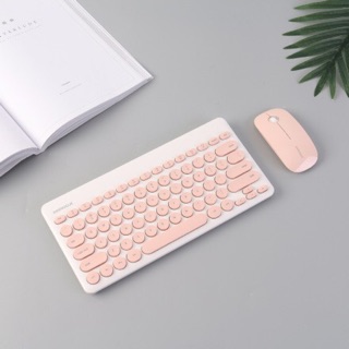 Bộ Phím Chuột Không Dây Siêu Mỏng Forter ik6620(màu hồng)