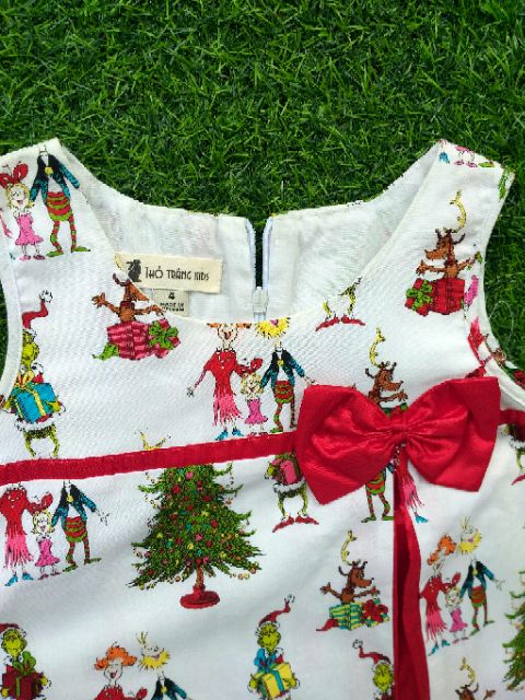 Đầm noen phối màu