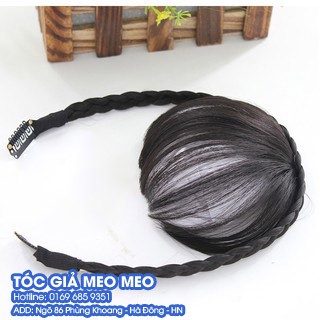 TÓC MÁI GIẢ KÈM BĂNG ĐÔ DÂY BẤM