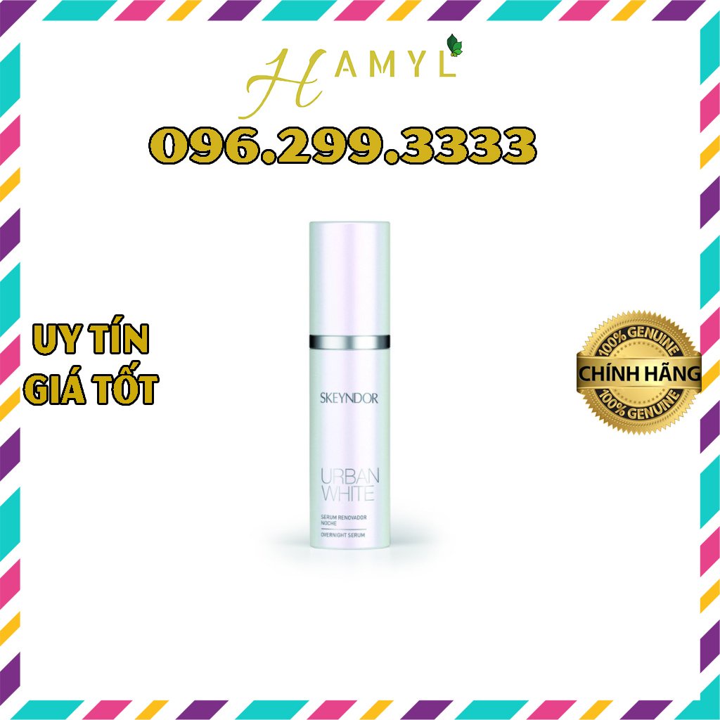 SKEYNDOR Urban White Serum tinh chất ban đêm làm mềm và nhỏ nốt sần trên da Overnight Serum 30ml