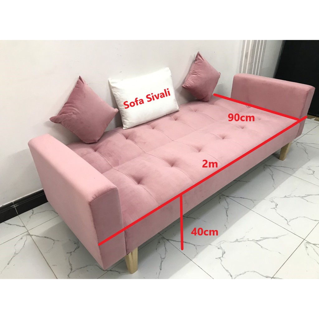 Bộ ghế dài sofa bed tay vịn phòng khách sopha sivali salon