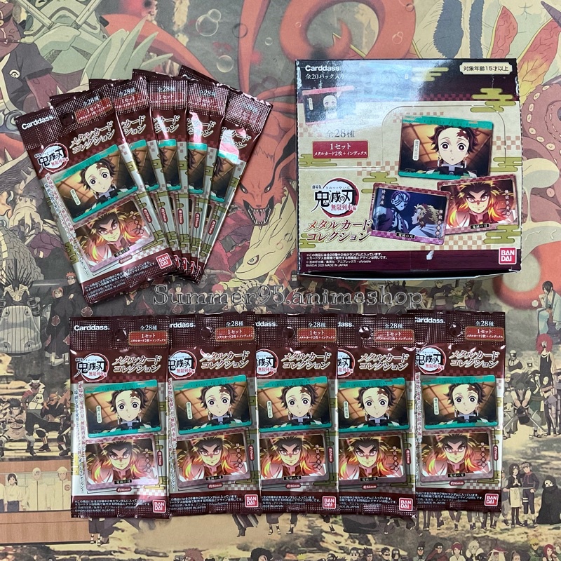 Pack metallic card random thẻ nhân phẩm Kimetsu no Yaiba/KnY/Thanh Gươm Diệt Quỷ