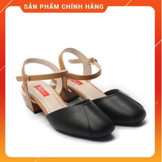[Freeship] Giày BQ - Giày Slingback nữ khoét hông, gót vuông cá tính