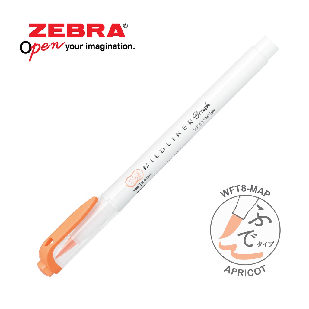 Viết Dạ Quang Zebra Mildliner Brush đầu cọ 10 MÀU MỚI [Chính hãng]