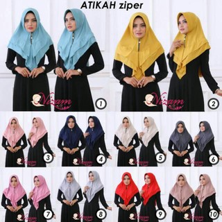 Khăn Trùm Đầu Hijab Có Khóa Kéo