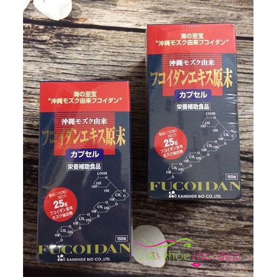 Viên uống tảo Fucoidan đỏ 150 viên