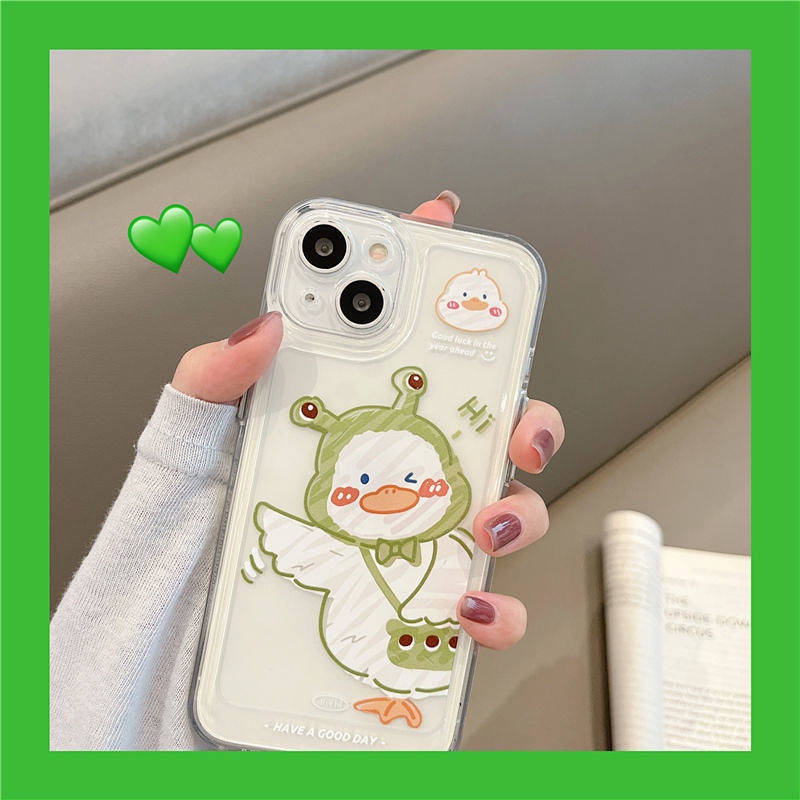 Ốp điện thoại hình vịt thích hợp cho Iphone 14 Iphone13promax 11 XS 8+