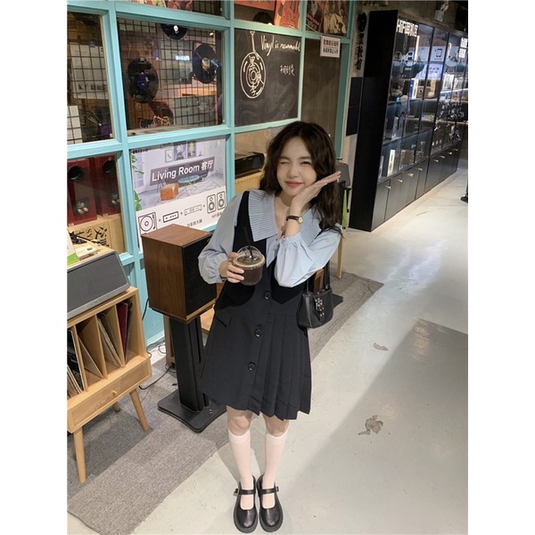 Set váy ulzzang dễ thương dáng xoè