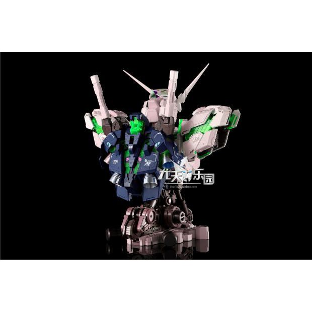 Mô Hình Gundam 1/35 Head Bust Unicorn Green + LED