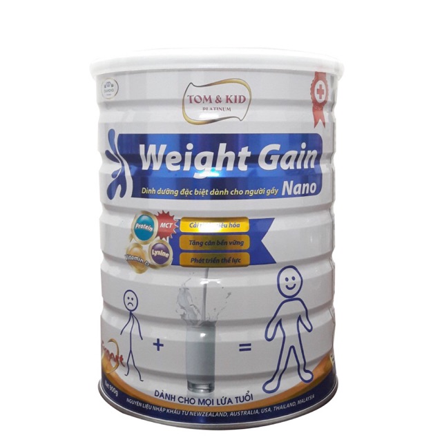 Sữa y tế- dành cho người gầy Weight gain nano 900gr