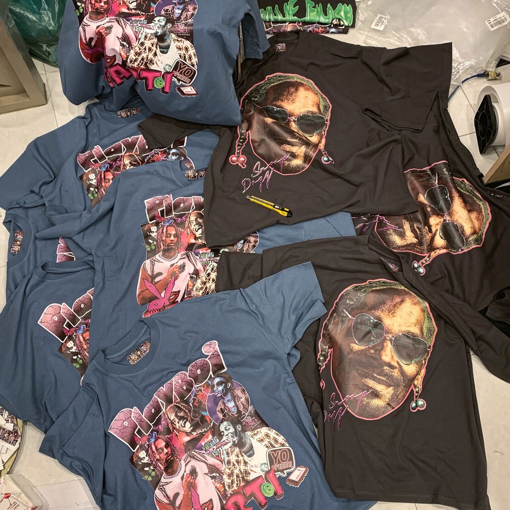 Áo Wash Vintage DACretro Playboi Carti HipHop tay lỡ Unisex cotton, Washed in hình Rapper Playboi Carti | BigBuy360 - bigbuy360.vn