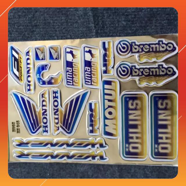 [CỰC RẺ] BỘ TEM DẬP NỔI MÀU TITAN TRANG TRÍ XE WINNER SIÊU ĐẸP