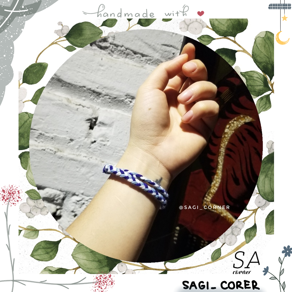 [T01] Vòng tết sam handmade phối 3 màu chỉ
