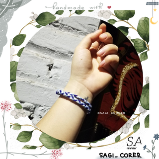 Vòng tết sam handmade phối 3 màu chỉ