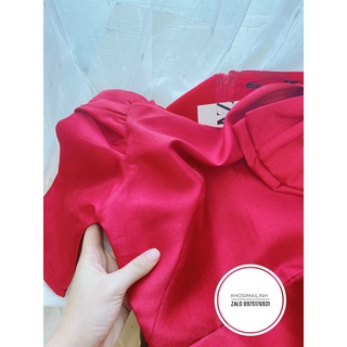 ✨BÁN SỈ✨Đầm  tafta xòe 2 màu đỏ,trắng
