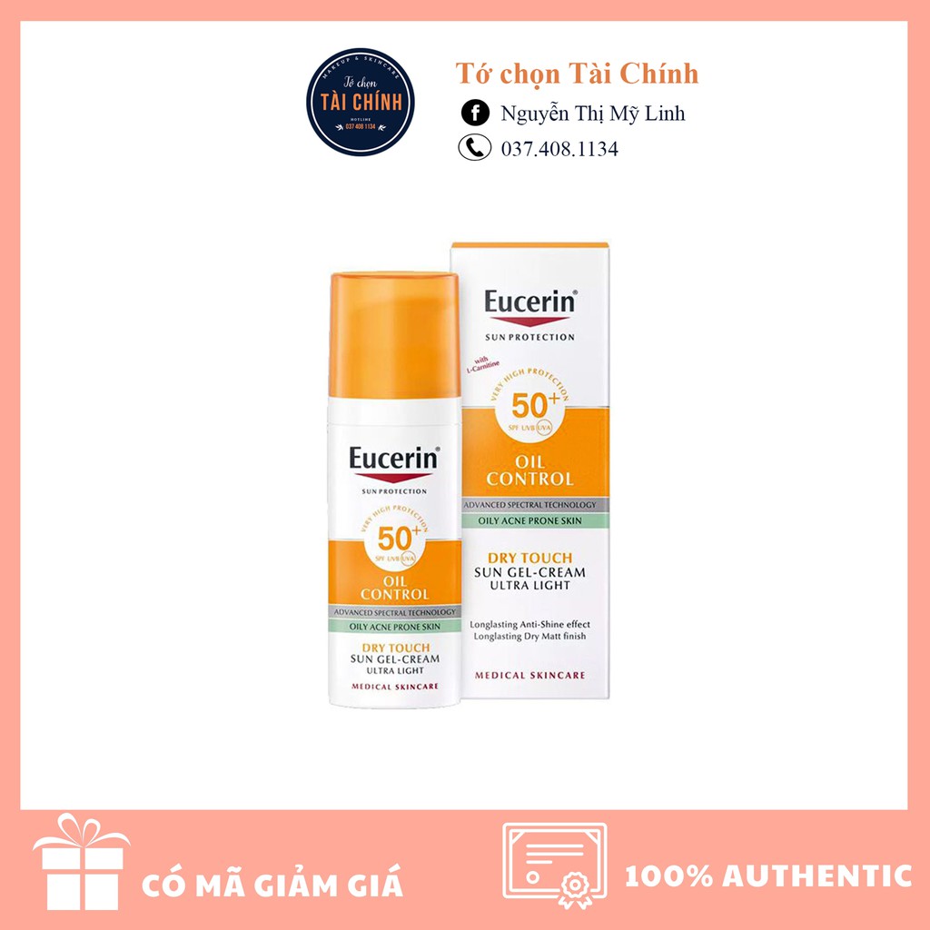 Kem Chống Nắng Eucerin Oil Control Dry Touch 50ml