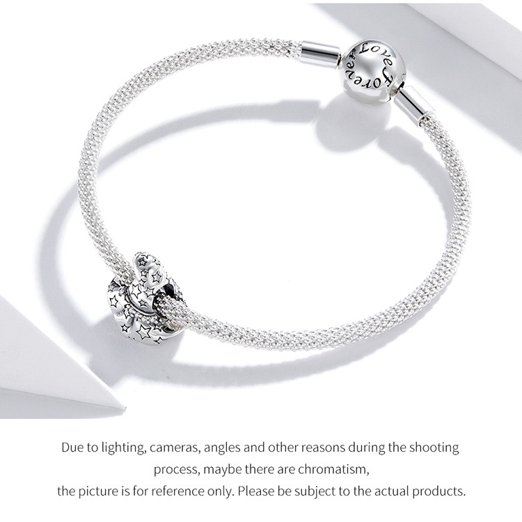 Hạt Charm Bamoer SCC1615 Bằng Bạc 925 Có 7 Kiểu Halloween Thời Trang Làm Vòng Tay &amp; Vòng Cổ DIY