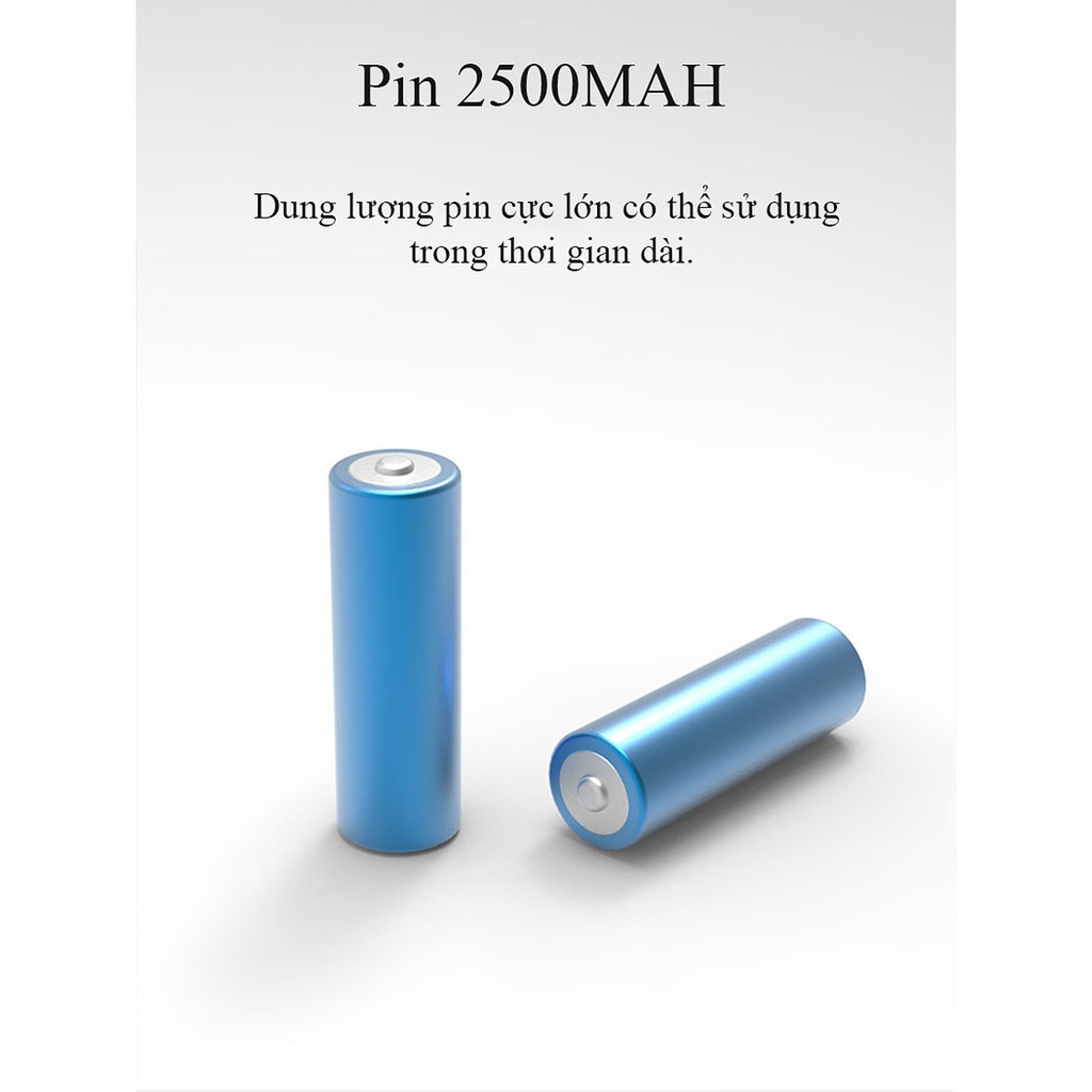 Đèn Bàn Học USB Di Động Cao Cấp Kẹp Bàn có pin – 03 Mức Độ Ánh Sáng  trắng và Vàng Bảo Vệ Mắt Chống Cận