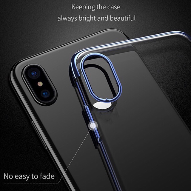 Ốp lưng Baseus viền màu cho IPhone X/ XS chính hãng