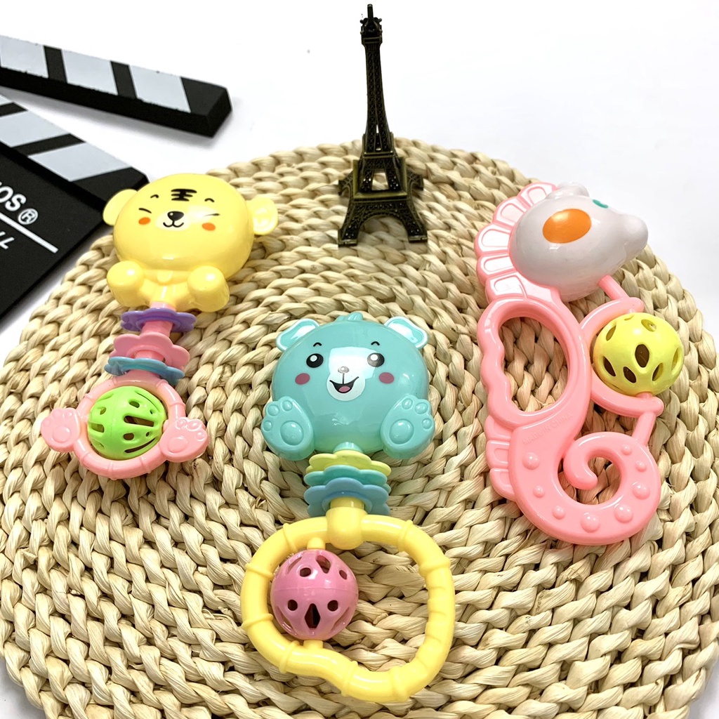 xúc xắc cho bé, bộ đô chơi xúc xắc 7 món cho bé loại đẹp