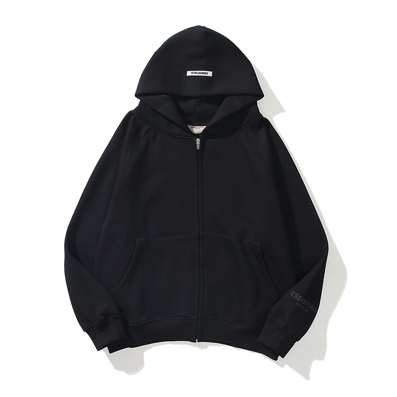 ❤❀  ❤ Áo Khoác Hoodie Cotton Tay Dài In Chữ Phản Quang Thiết Kế Thời Trang Cho Cặp Đôi