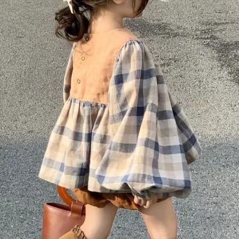 Bộ Áo Tay Dài Phối Quần Dài Kẻ Sọc Thời Trang Mùa Thu 2002 Cho Bé Gái