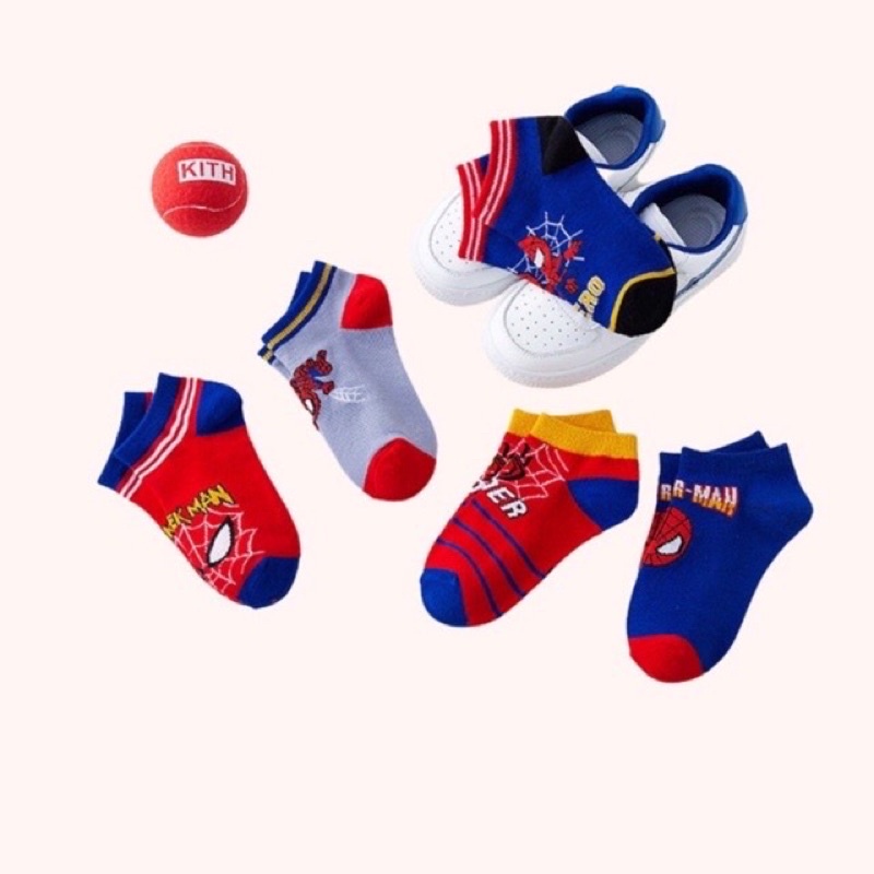 Sét 5 đôi tất siêu nhân cho bé 0 đến 8 tuổi