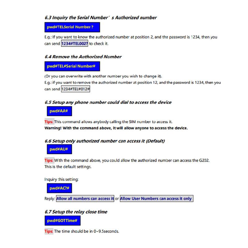 Công Tắc Điều Khiển Từ Xa DC 9V 6 Hỗ Trợ Mở Cổng GSM Cho Điện Thoại