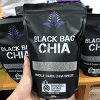 500g hạt chia úc organic chia seeds túi đen