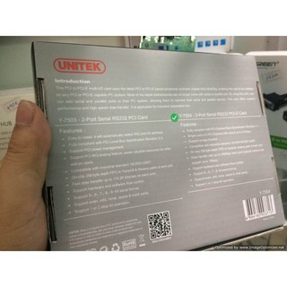 Card chuyển PCI-Express ra 2 cổng Com 9 Unitek 7504